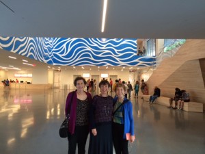 Elise with Helene and Marilyn (the "Proust" readers) at SFMOMA.